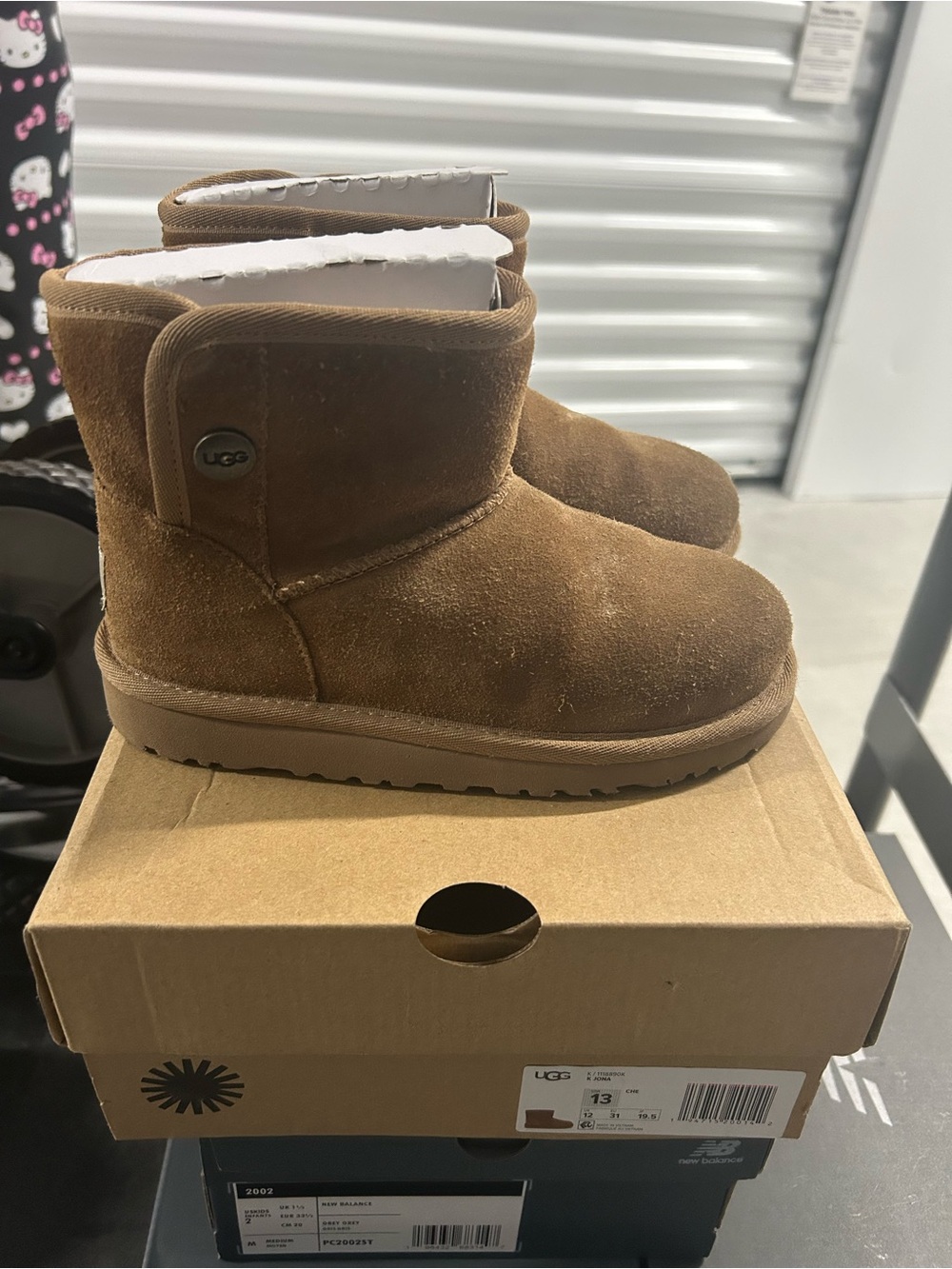 UGG Kids Short Suede Boot - Chestnut